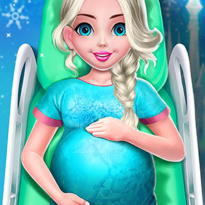 Ice Princess Pregnant Mom and Baby Care Games